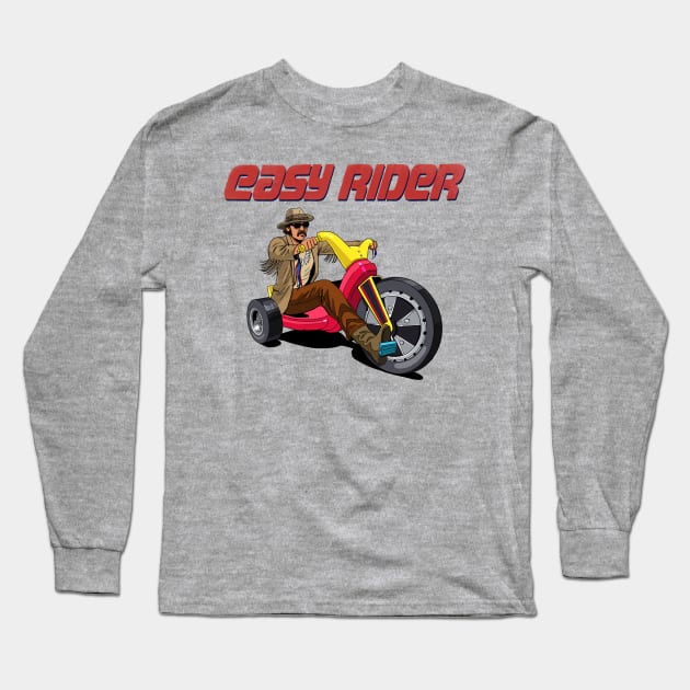 Easy Rider Long Sleeve T-Shirt by steveashillustration1971